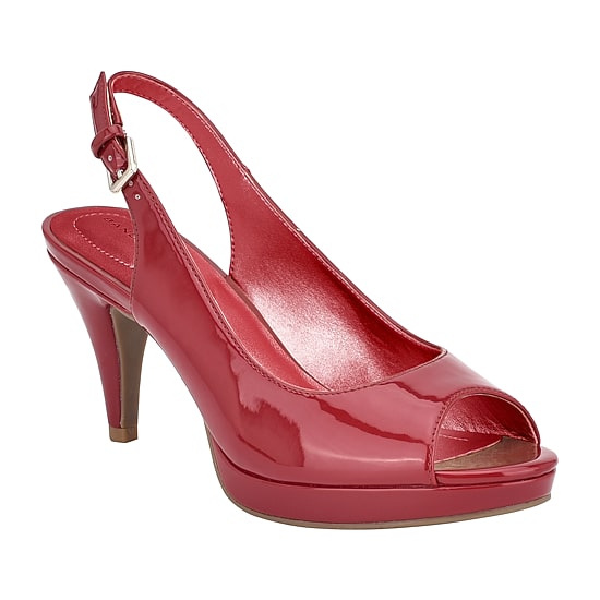 BANDOLINO Melt Womens Round Open Toe Cone Heel Pumps