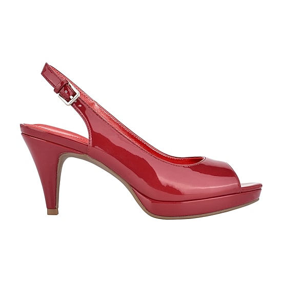 BANDOLINO Melt Womens Round Open Toe Cone Heel Pumps