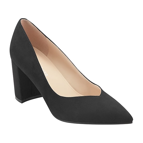 Marc Fisher® Carlita Womens Pointed Closed Toe Block Heel Pumps