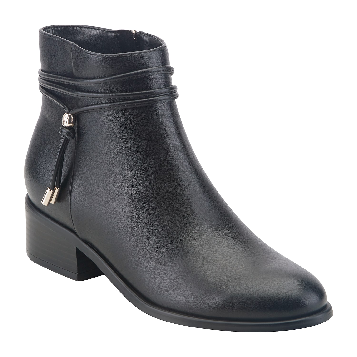 BANDOLINO Womens Dottie Stacked Heel Booties