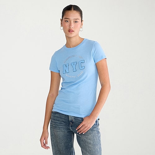 Aéropostale Womens Crew Neck Short Sleeve Classic Fit Graphic T-shirt In Blue
