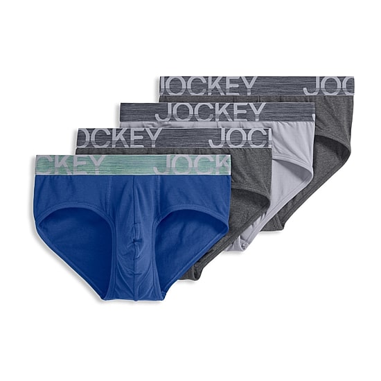 Jockey Active Stretch Mens 4 Pack Support Pouch Briefs 9129