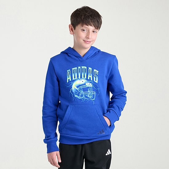 adidas Big Kid Boys Long Sleeve Active Hoodie