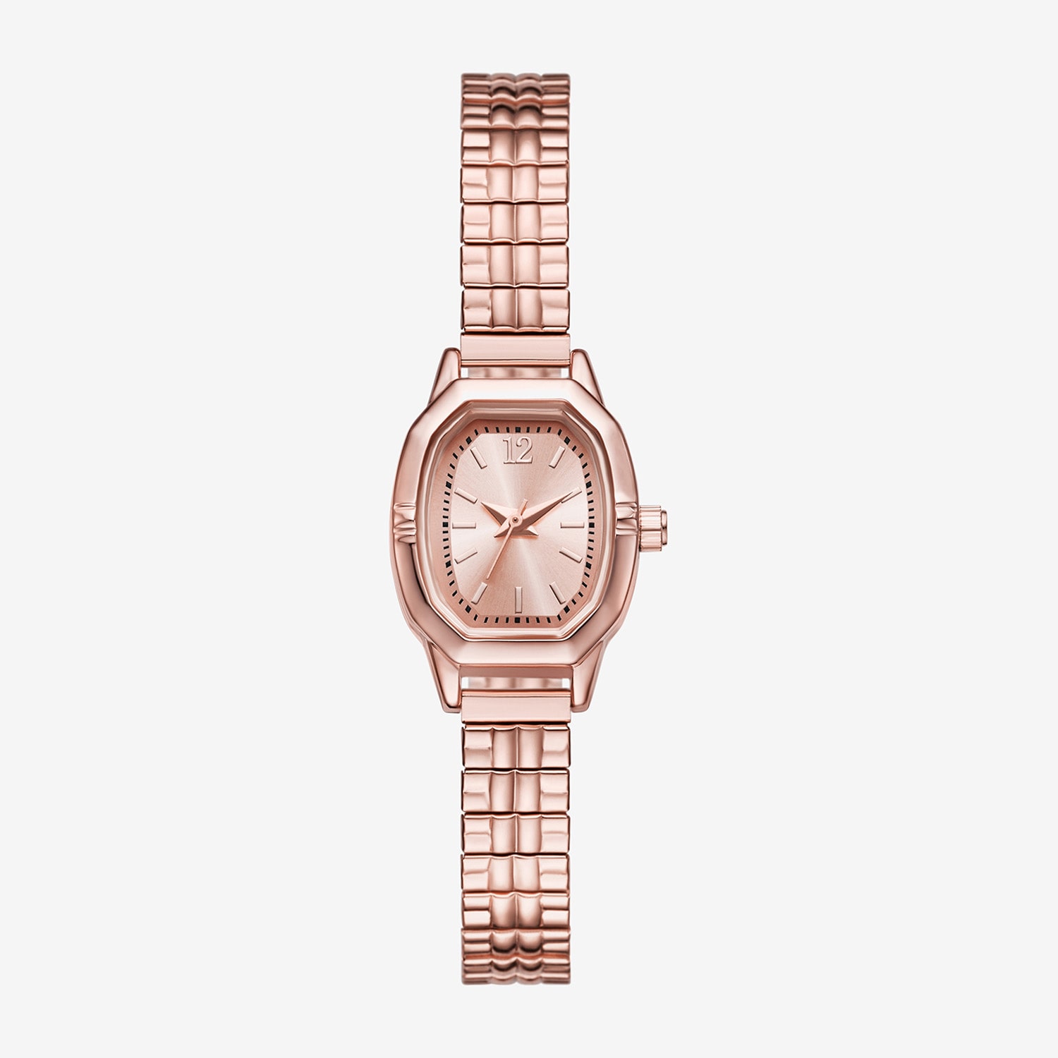 Opp Womens Rose Goldtone Stainless Steel Expansion Watch Fmdjo353