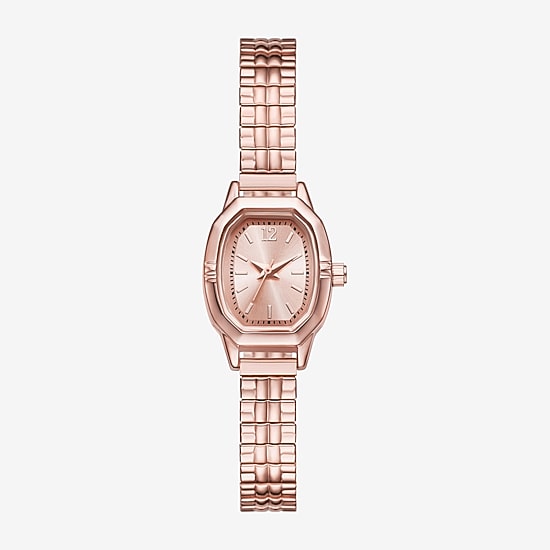 Opp Womens Rose Goldtone Stainless Steel Expansion Watch Fmdjo353