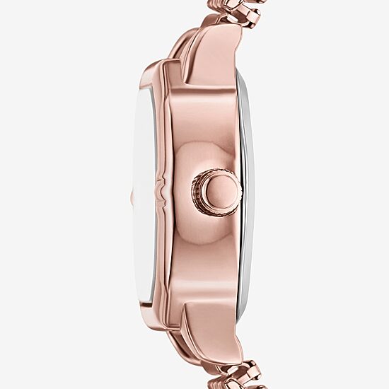 Opp Womens Rose Goldtone Stainless Steel Expansion Watch Fmdjo353