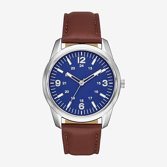 Opp Mens Brown Strap Watch Fmdjo372