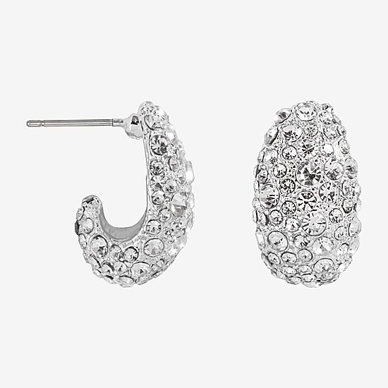 Bijoux Bar Womens Glass Drop Earrings