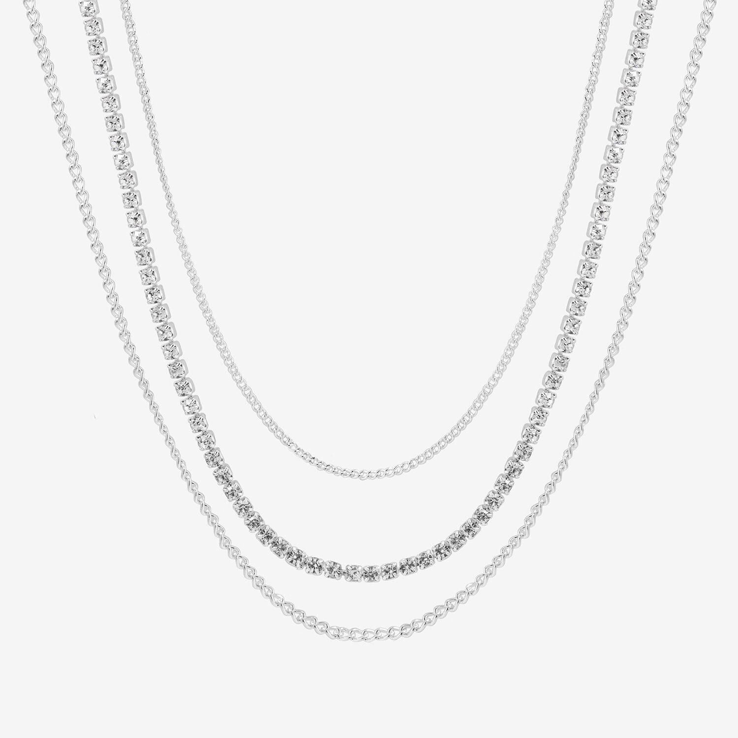 Bijoux Bar Womens 18 Inch Link Chain Necklace