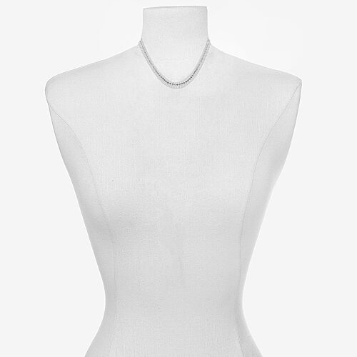 Bijoux Bar Womens 18 Inch Link Chain Necklace In Silver