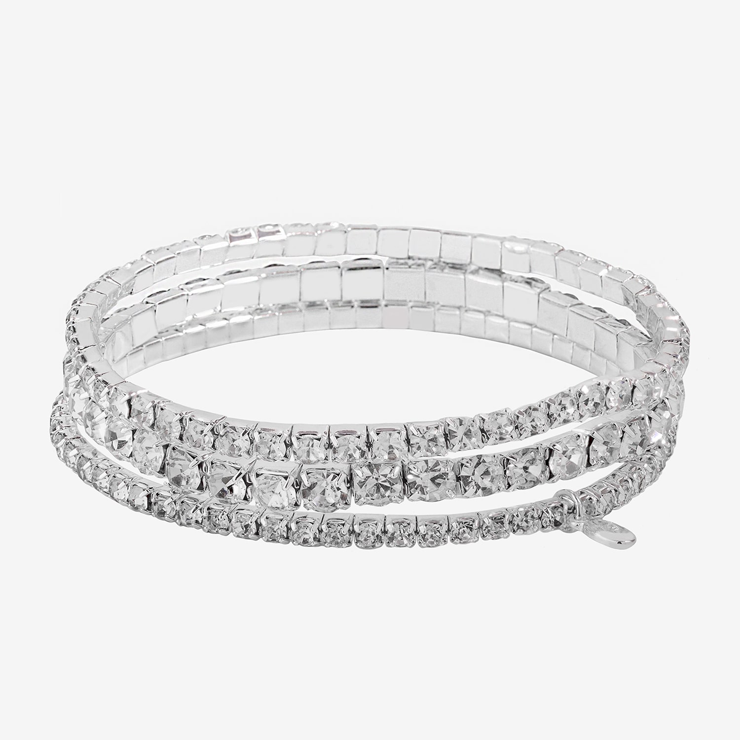 Bijoux Bar Womens 3-pc. Glass Stainless Steel Bracelet Set