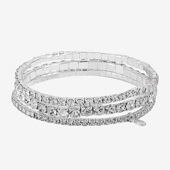 Bijoux Bar Womens 3-pc. Glass Bracelet Set