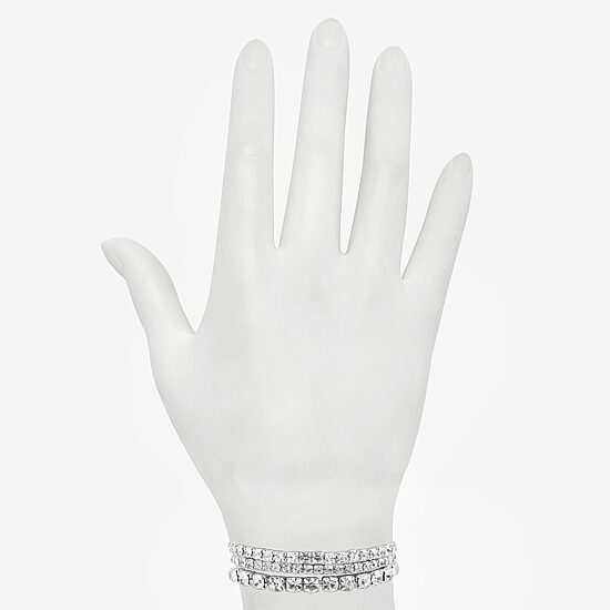Bijoux Bar Womens 3-pc. Glass Bracelet Set