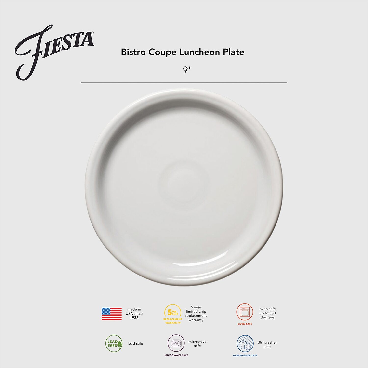 Fiesta Bistro Coupe 4-pc. Luncheon Plate