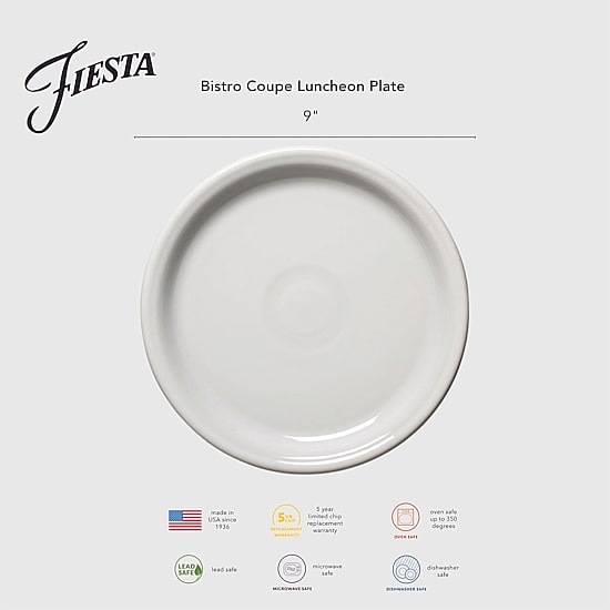Fiesta Bistro Coupe 4-pc. Luncheon Plate