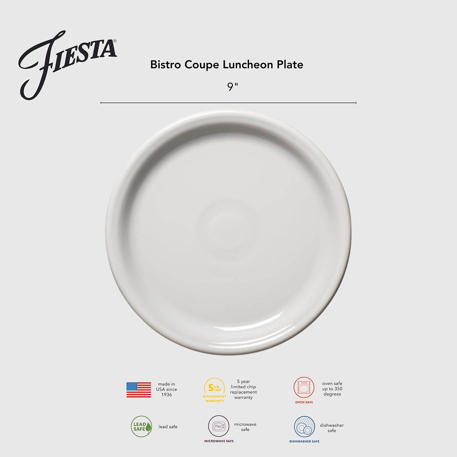 Fiesta Bistro Coupe 4-pc. Luncheon Plate