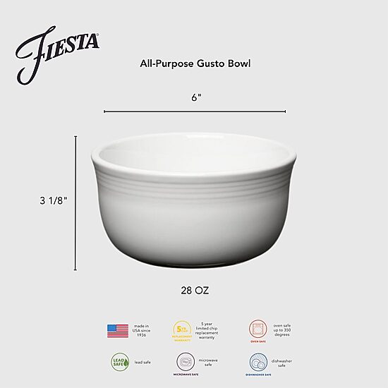 Fiesta All-Purpose Gusto 4-pc. Cereal Bowl