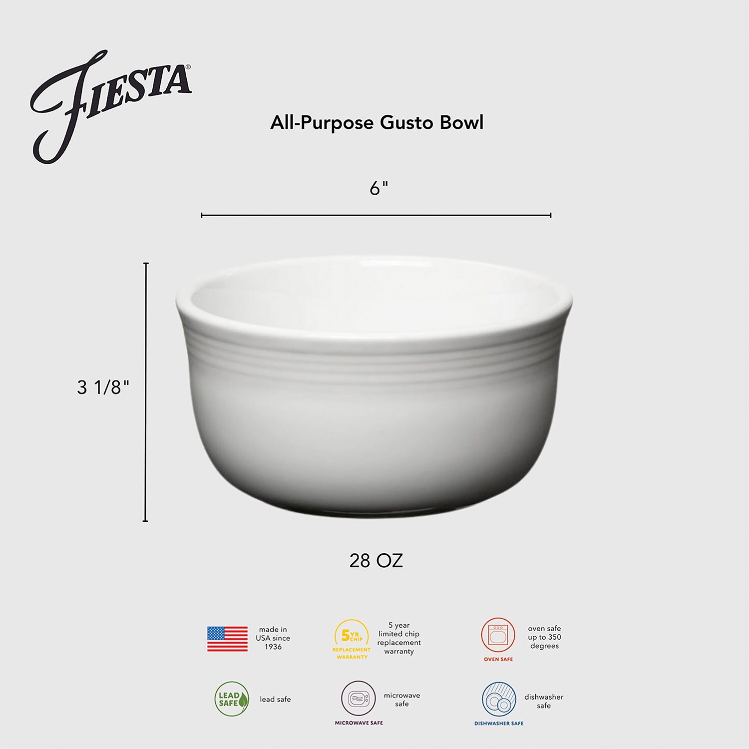 Fiesta All-Purpose Gusto 4-pc. Cereal Bowl