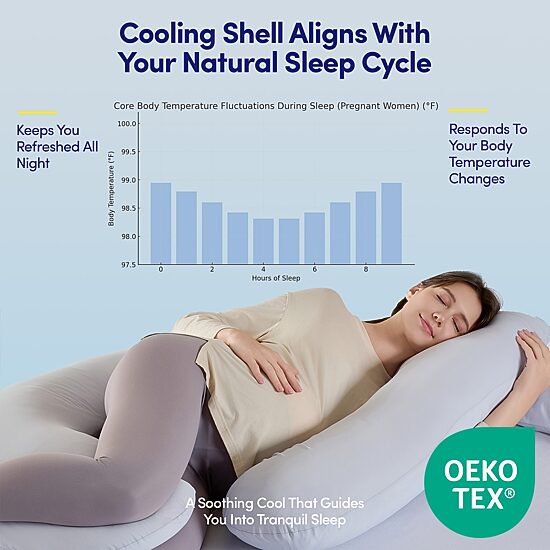 Sweet Home Collection Cooling Maternity Support Maternity Pillow
