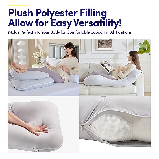 Sweet Home Collection Cooling Maternity Support Maternity Pillow