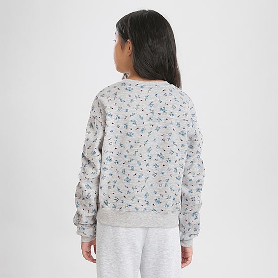 Champion Big Kid Girls Crew Neck Fleece Long Sleeve Sweatshirt