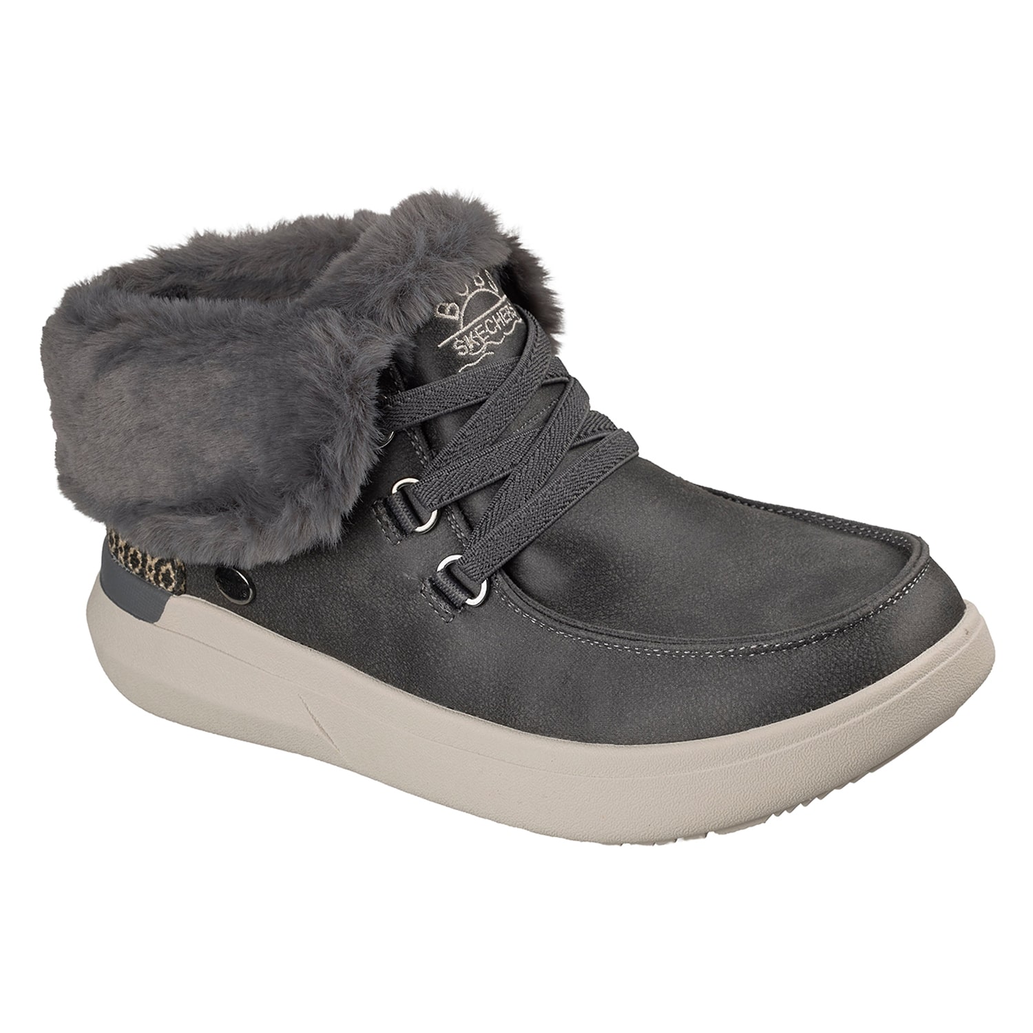 Skechers Hands Free Slip-Ins Womens Skip Cloud Sky Hi Flat Heel Chukka Boots