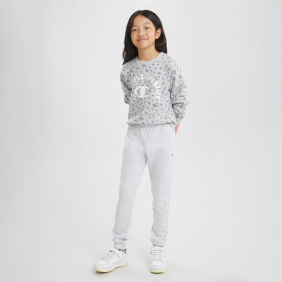 Champion Big Kid Girls Crew Neck Fleece Long Sleeve Sweatshirt