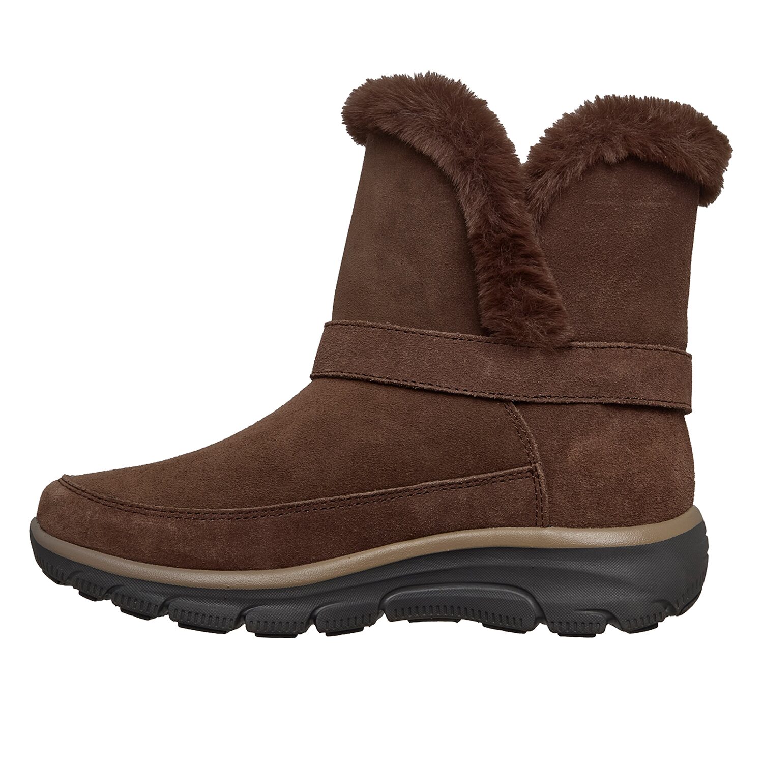 Skechers Womens Easy Going Dreamers Luxe Vibes Faux Fur Lined Flat Heel Winter Boots