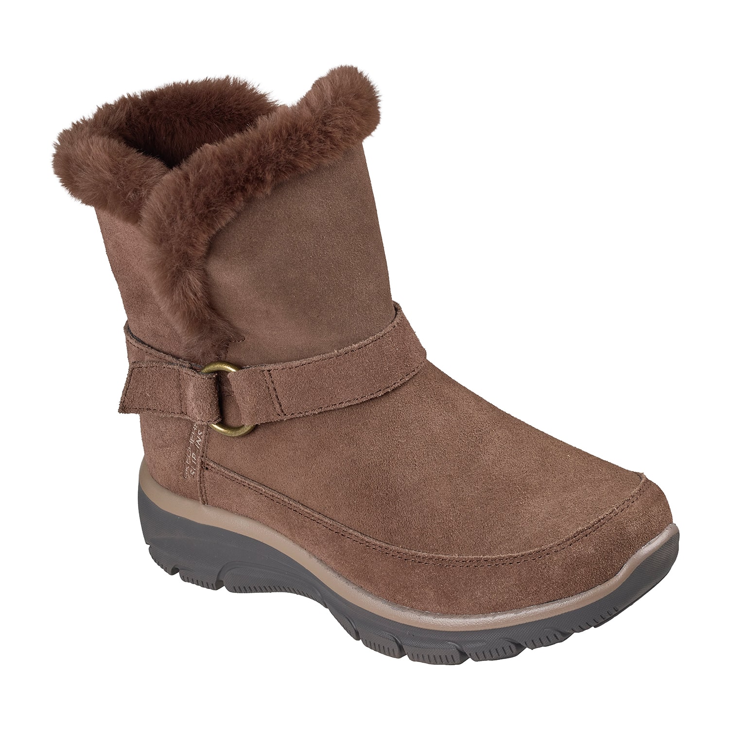 Skechers Womens Easy Going Dreamers Luxe Vibes Faux Fur Lined Flat Heel Winter Boots
