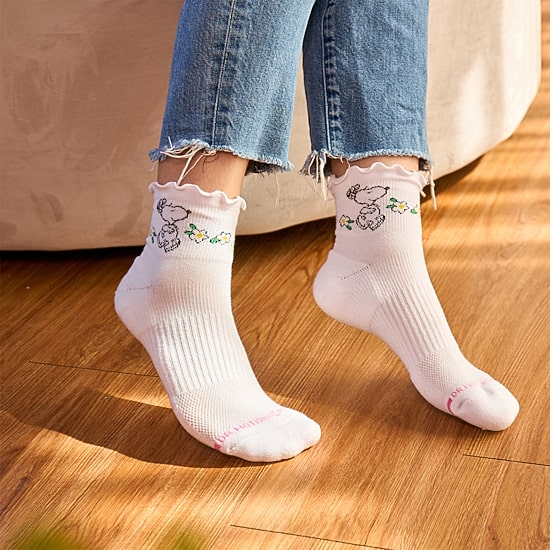 Dr.Motion Womens Quarter Ankle Socks