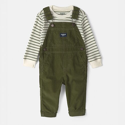 Oshkosh Babies' Toddler Boys 2-pc. Overall Set In Green