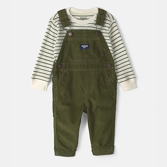 Oshkosh Toddler Boys Woven 2-pc. Overall Set