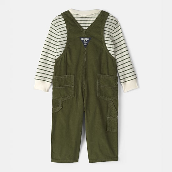 Oshkosh Toddler Boys Woven 2-pc. Overall Set