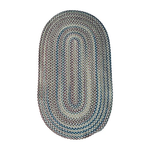 Capel Inc. 27x48 Oval Andreanna Braided Reversible Indoor Oval Area Rug In Blue