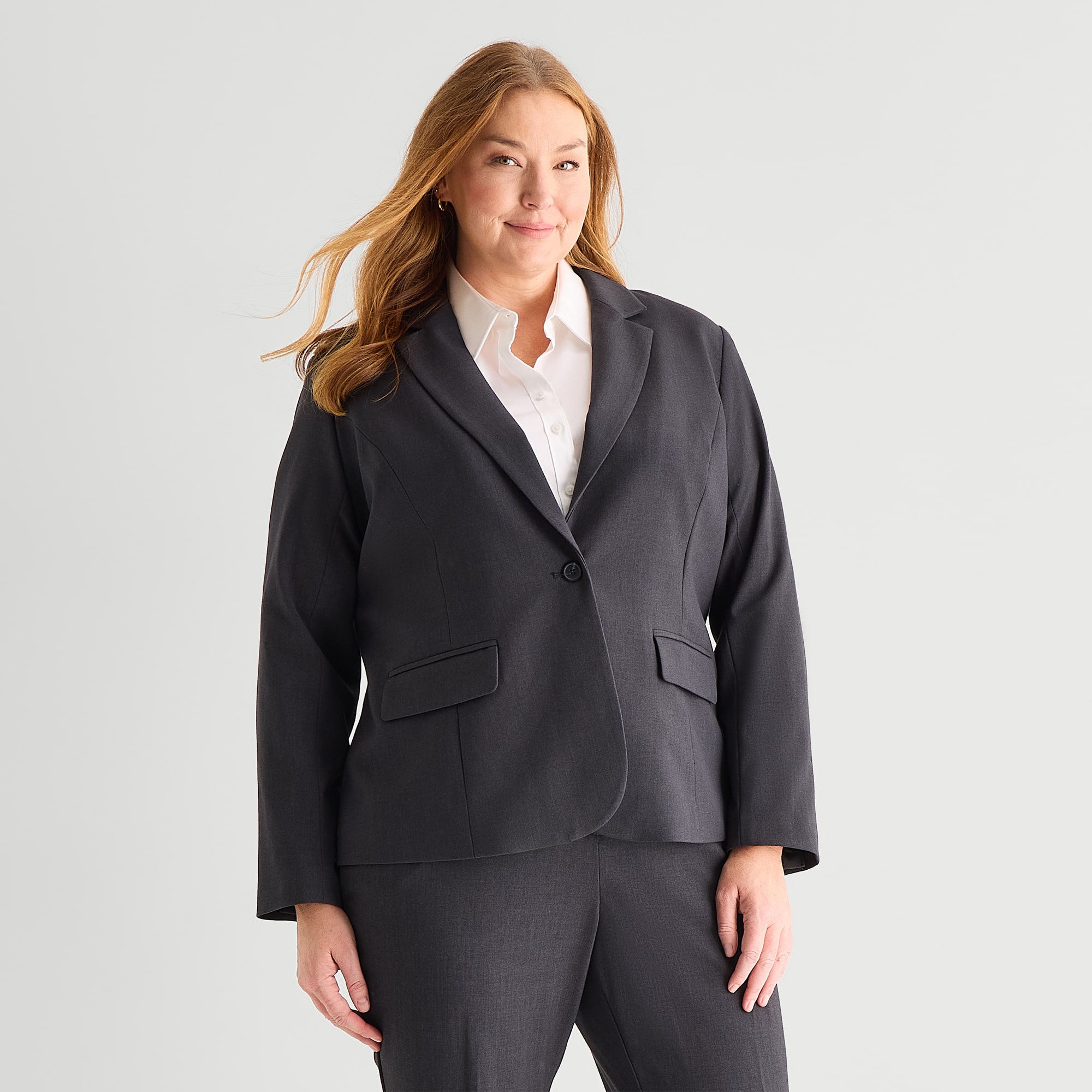 Liz Claiborne Kate Womens Plus Regular Fit Blazer
