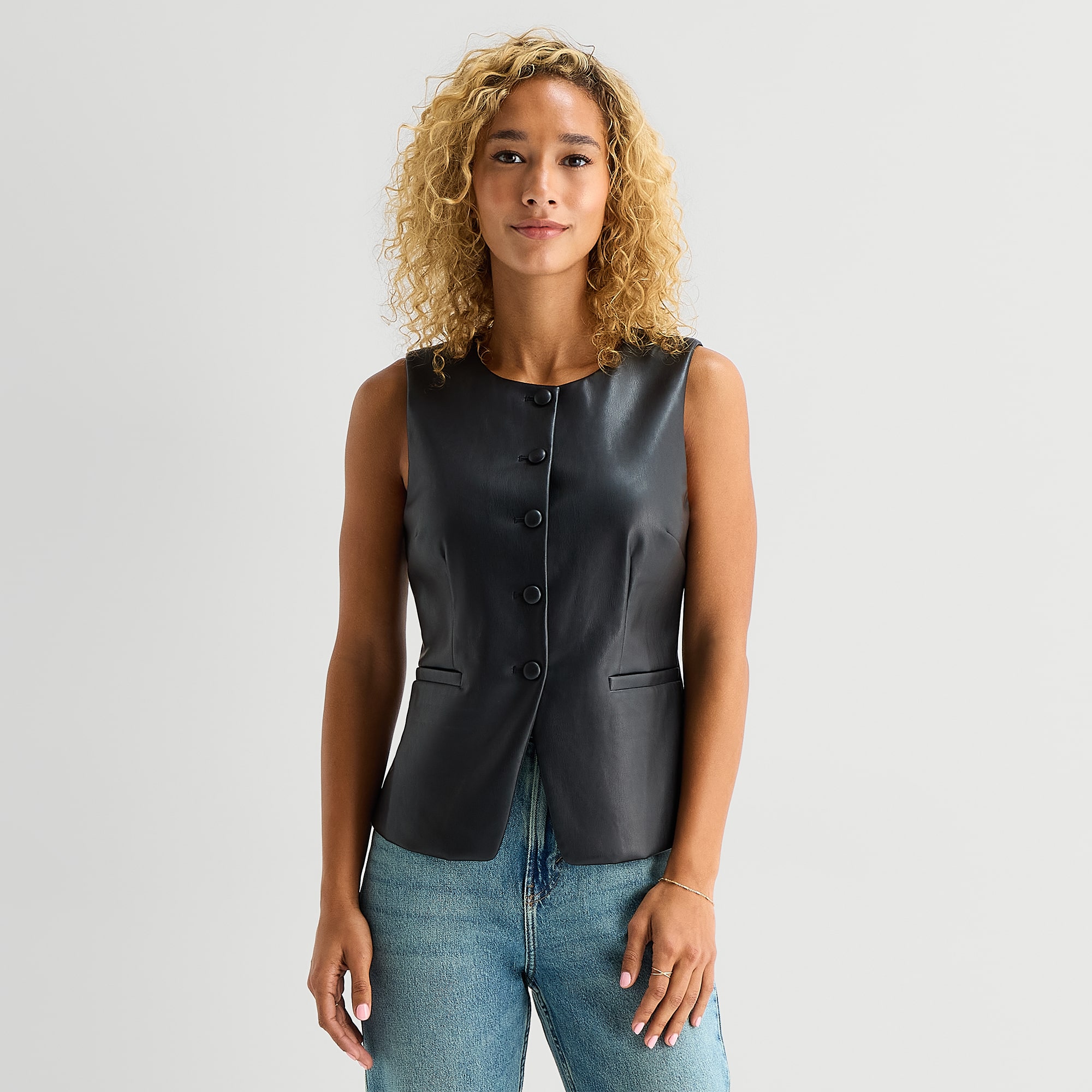 A.N.A Womens Crew Neck Sleeveless Vest