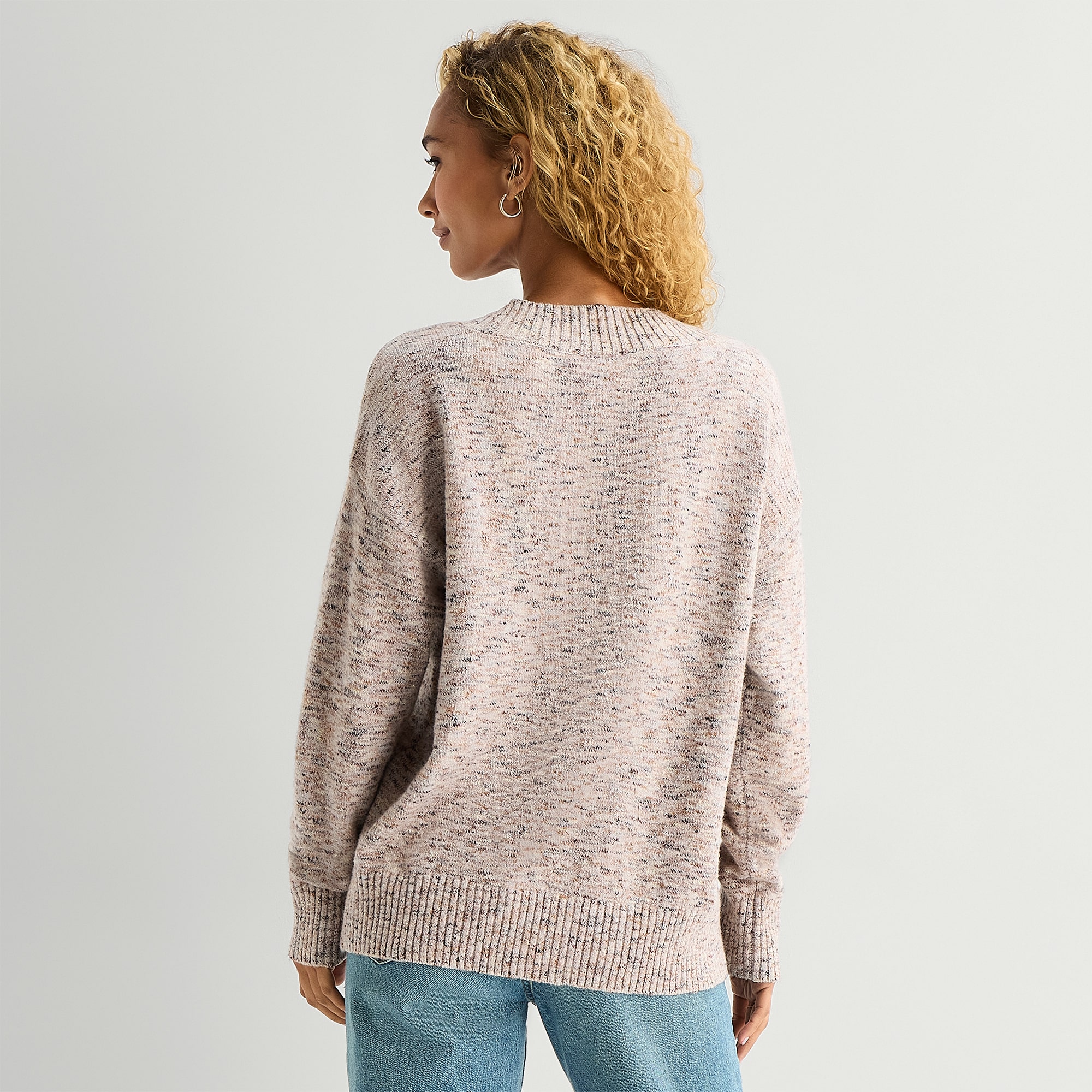 A.N.A Womens V Neck Long Sleeve Pullover Sweater