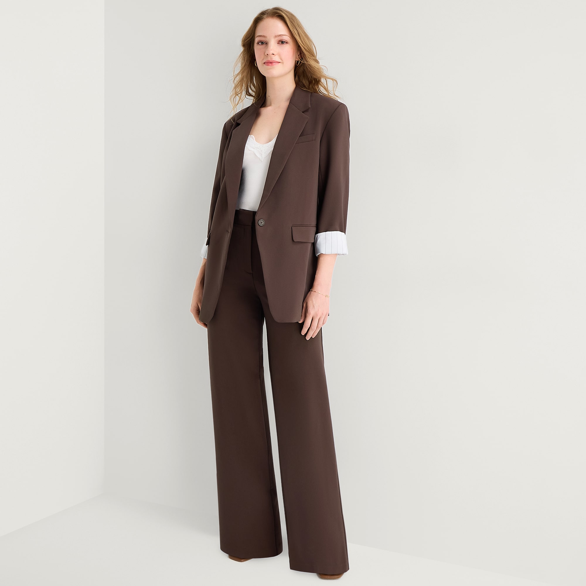 A.N.A Womens Wide Leg High Rise Trouser