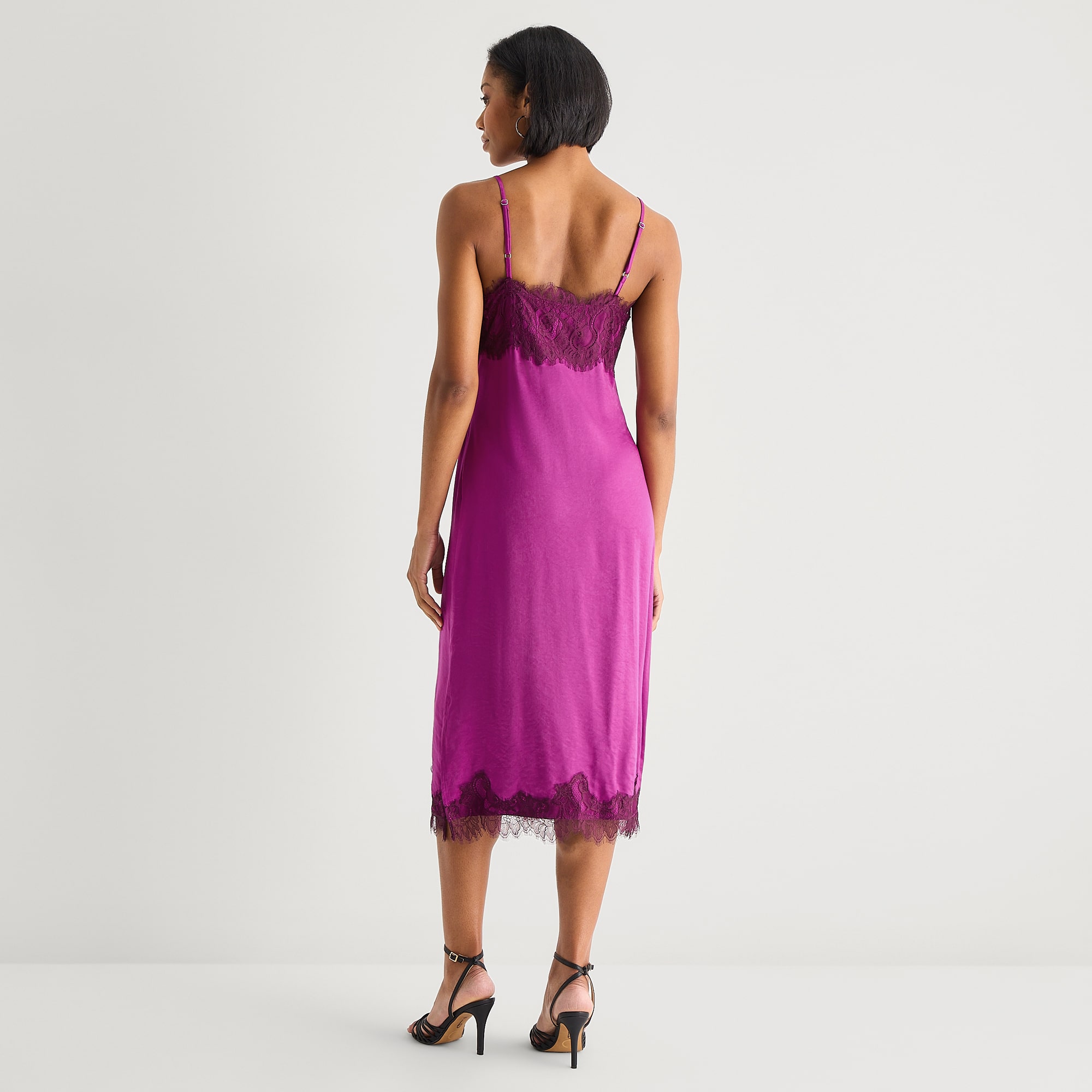 Worthington Womens V Neck Sleeveless Lace Trim Dress
