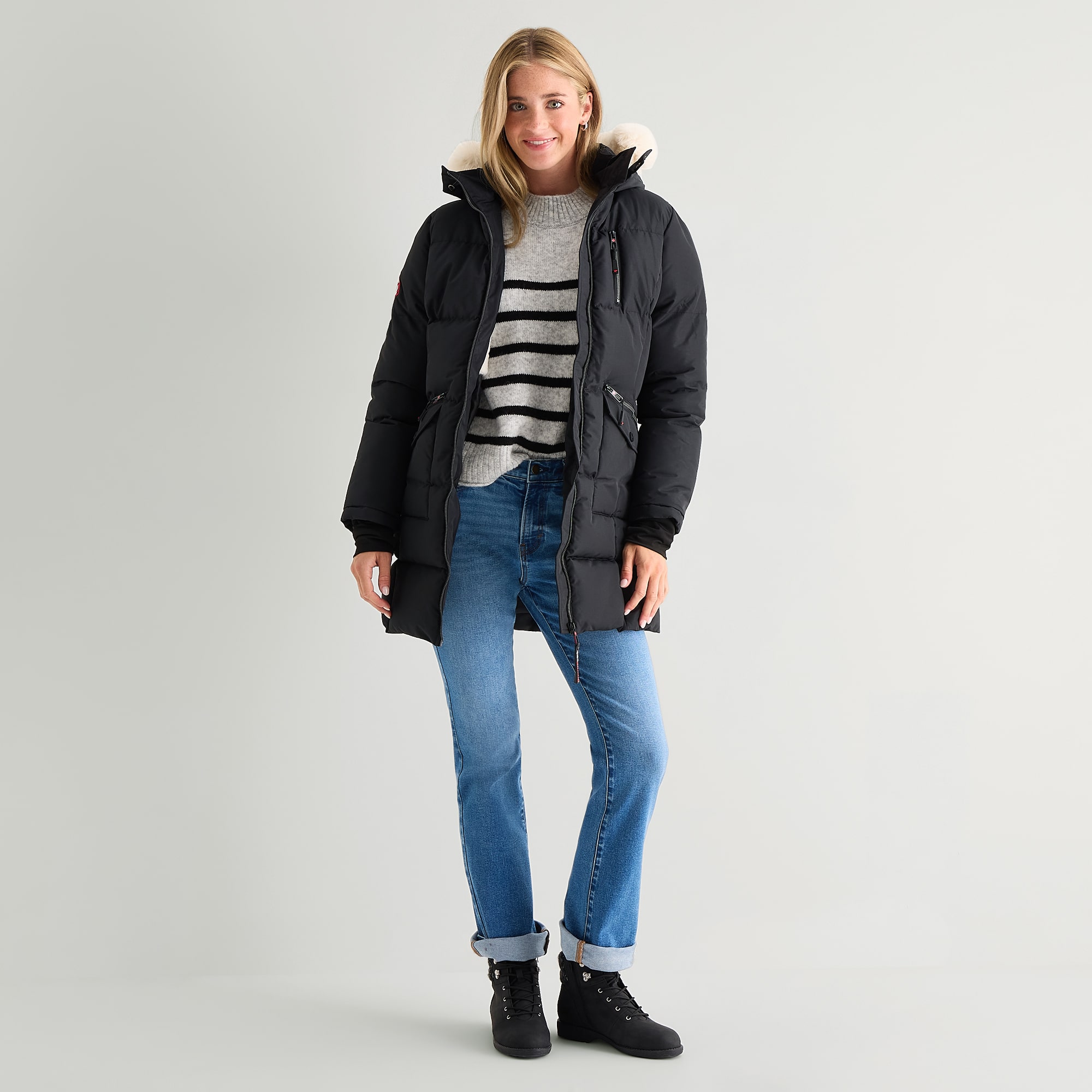 Canada Weather Gear Womens Water Resistant Heavyweight Parka