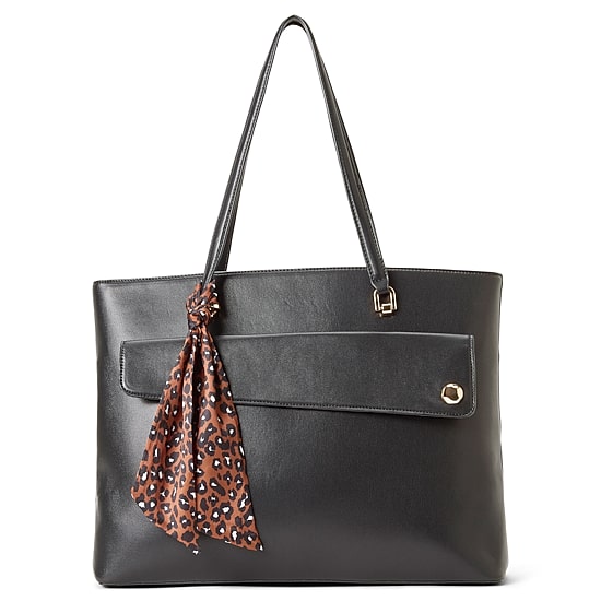 Nicole Miller Front Flap Pocket Tote Bag