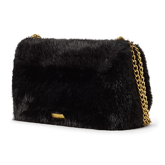 BCBGeneration Chain Faux Fur Shoulder Bag