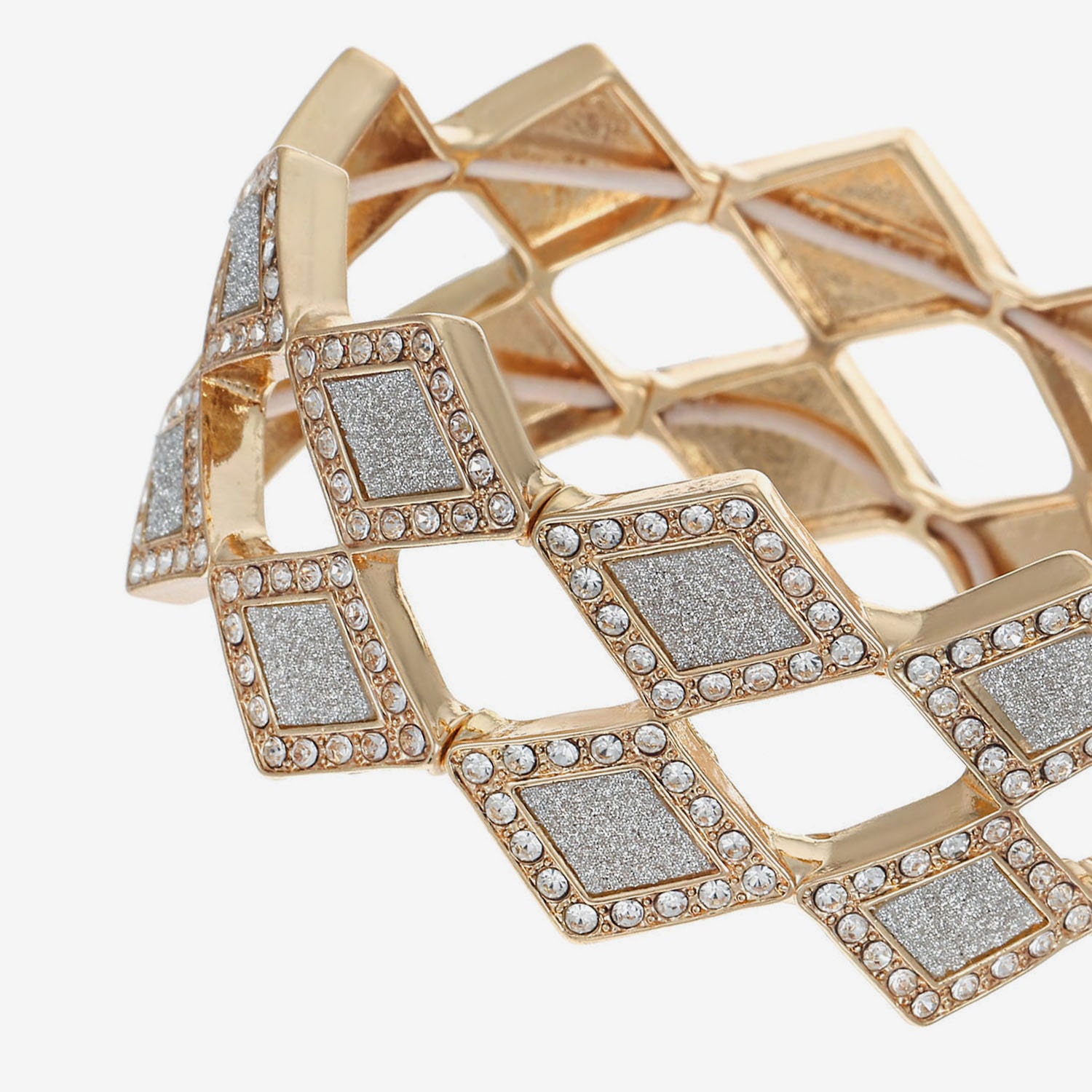 Monet Jewelry Womens Glass Diamond Stretch Bracelet
