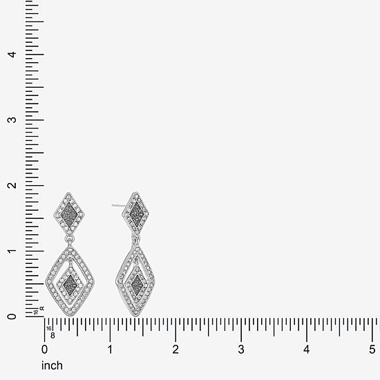 Monet Jewelry Womens Glass Diamond Hypoallergenic Drop Earrings