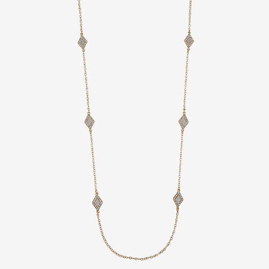 Monet Jewelry Womens Glass 32 Inch Strand Necklace
