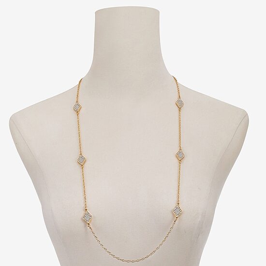 Monet Jewelry Womens Glass 32 Inch Strand Necklace