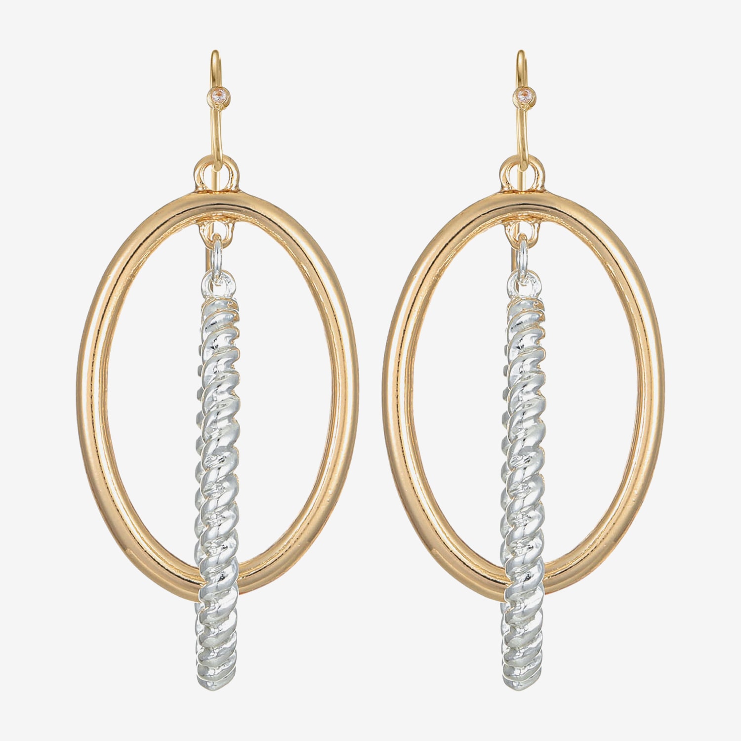 Liz Claiborne Womens 49mm Hoop Earrings