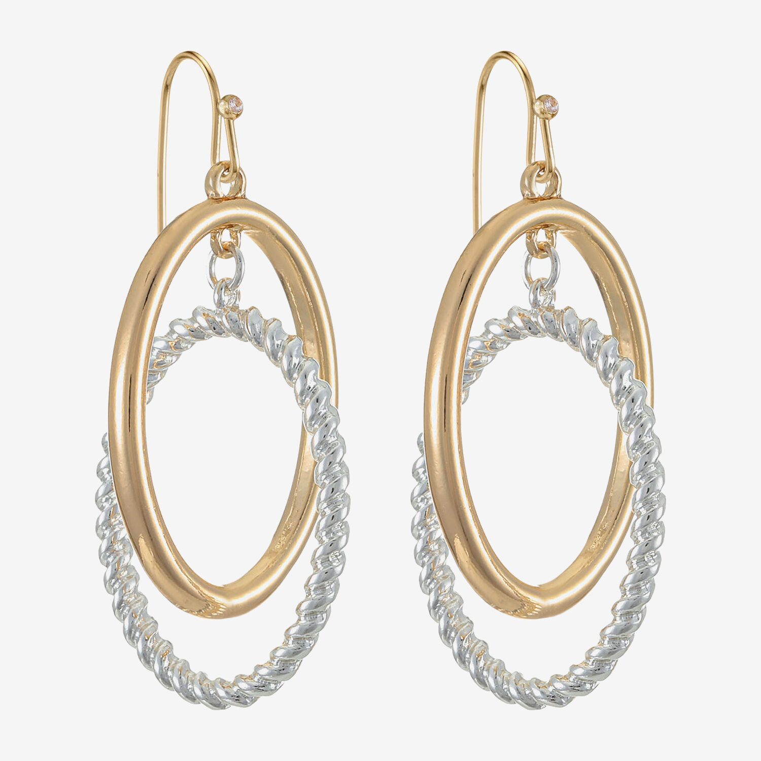 Liz Claiborne Womens 49mm Hoop Earrings