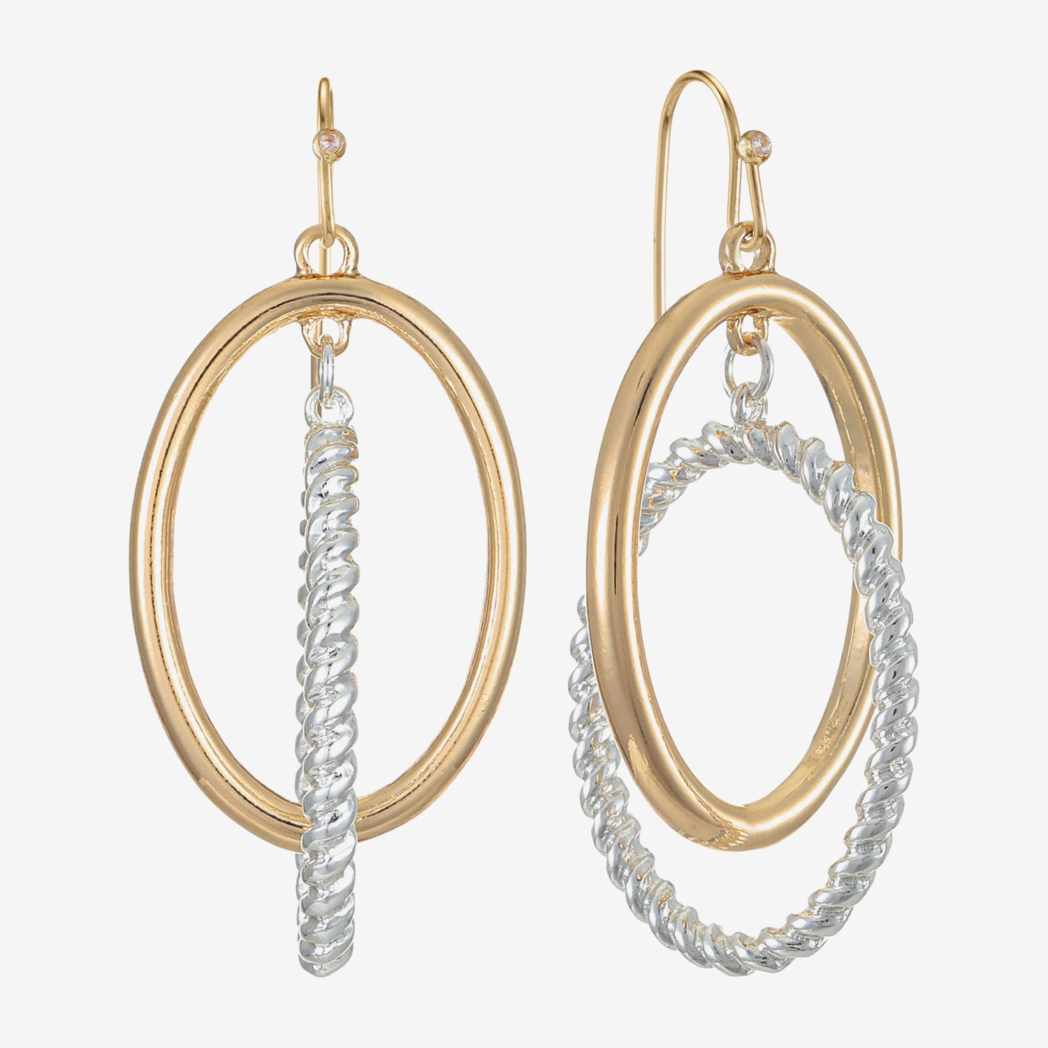 Liz Claiborne Womens 49mm Hoop Earrings