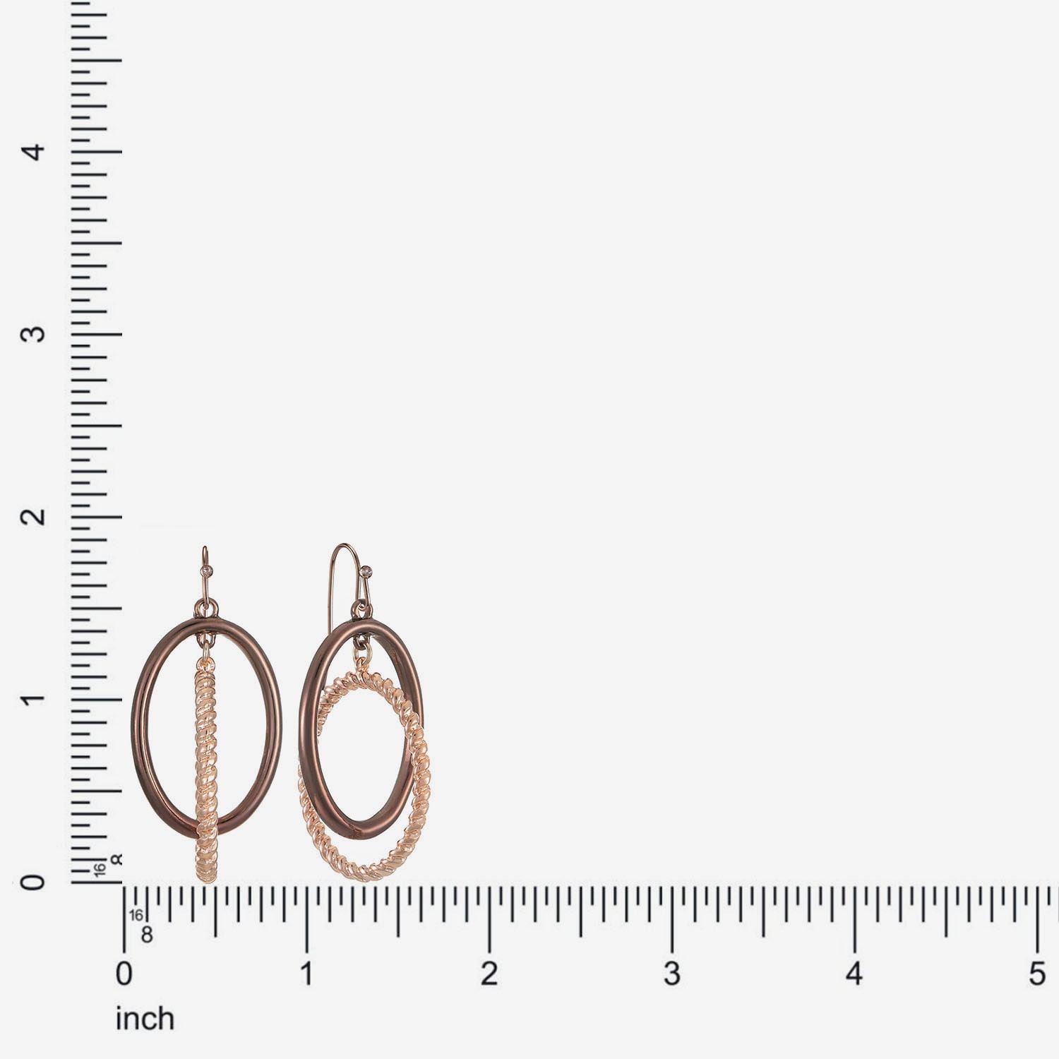 Liz Claiborne Womens 49mm Hoop Earrings